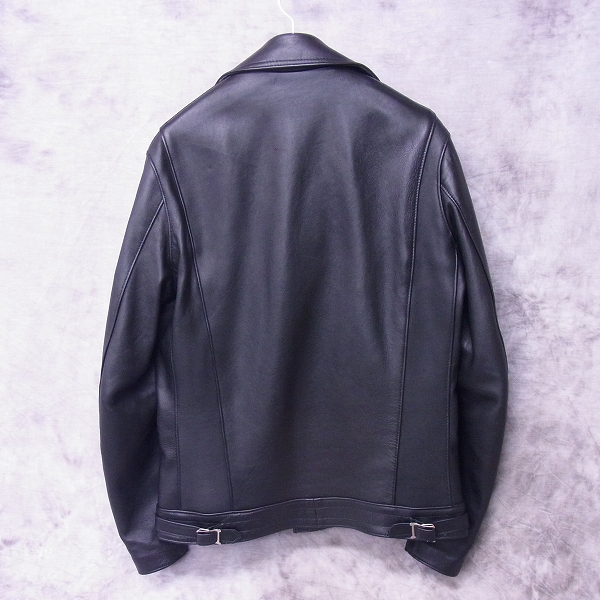 実際に弊社で買取させて頂いたuniform experiment/ユニフォームエクスペリメント×JAMES GROSE/ジェームス・グロース 16AW シープスキン Wライダースジャケット/2の画像 1枚目