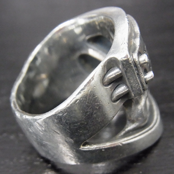 実際に弊社で買取させて頂いたDr MONROE/ドクターモンロー メッセージスカルリング FC-246-SV 18.5～19.5号の画像 3枚目