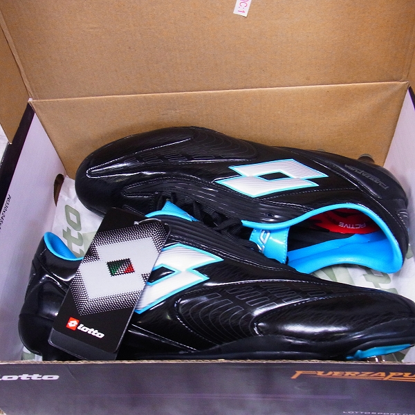 実際に弊社で買取させて頂いたLOTTO/ロット FUERZAPURA L 100 FG サッカー スパイク/LSS3113/BLK/SLV/28の画像 8枚目