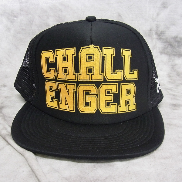 実際に弊社で買取させて頂いたCHALLENGER/チャレンジャー  CHALLENGER/BIG CLGR MESH CAP キャップ/ブラックの画像 1枚目