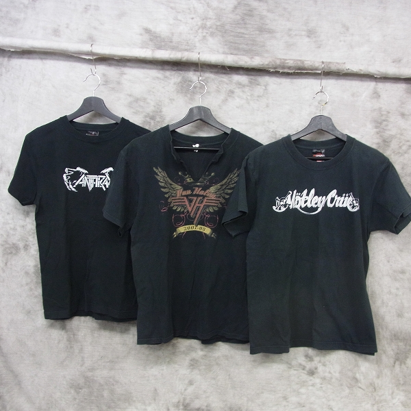 実際に弊社で買取させて頂いたAnthrax/MOTLEY CRUE/MFC等 バンドTシャツ S/M 6点セットの画像 1枚目