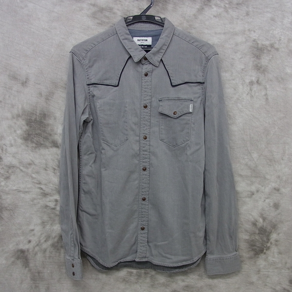 実際に弊社で買取させて頂いたFACTOTUM/ファクトタム DENIM LINE モダールデニムウエスタンシャツ/44