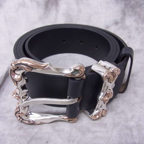 実際に弊社で買取させて頂いた【定価48万↑↑】Lord Camelot/ロードキャメロット　ロイヤルシルバーコンビ クロスモチーフ バックルベルト LC-B002の画像 1枚目