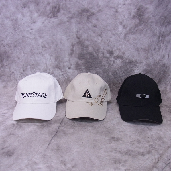 実際に弊社で買取させて頂いたle coq sportif/ルコックスポルティフ OAKLEY/オークリー TourStage/ツアーステージ ゴルフ キャップ/帽子 3点セット