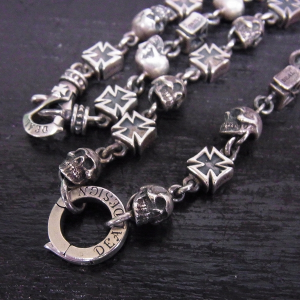 実際に弊社で買取させて頂いたDEAL DESIGN/ディールデザイン スカルズ＆クロス チェーン M 45㎝