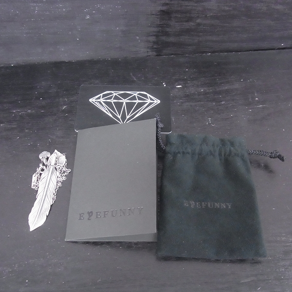 実際に弊社で買取させて頂いたEYEFUNNY/アイファニー フェザー/ハートフェザー ネックレスの画像 8枚目