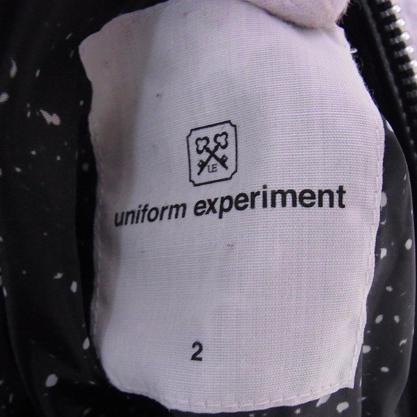 実際に弊社で買取させて頂いたuniform experiment/ユニフォームエクスペリメント×JAMES GROSE/ジェームス・グロース 16AW シープスキン Wライダースジャケット/2の画像 4枚目