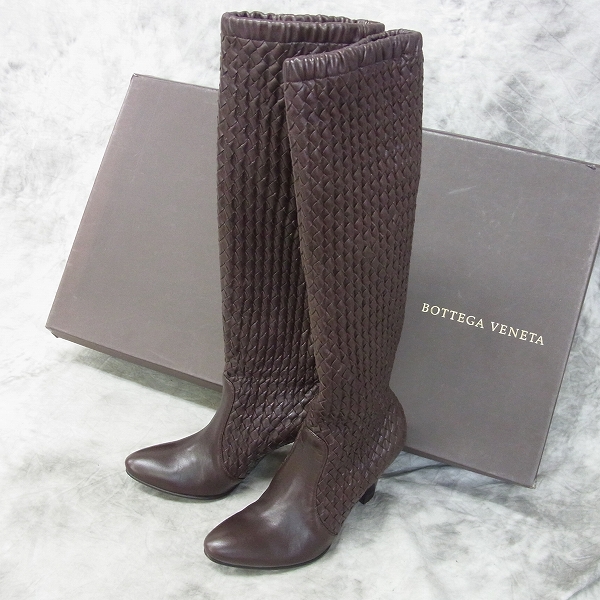 実際に弊社で買取させて頂いたBOTTEGA VENETA/ボッテガヴェネタ ロングブーツ 36