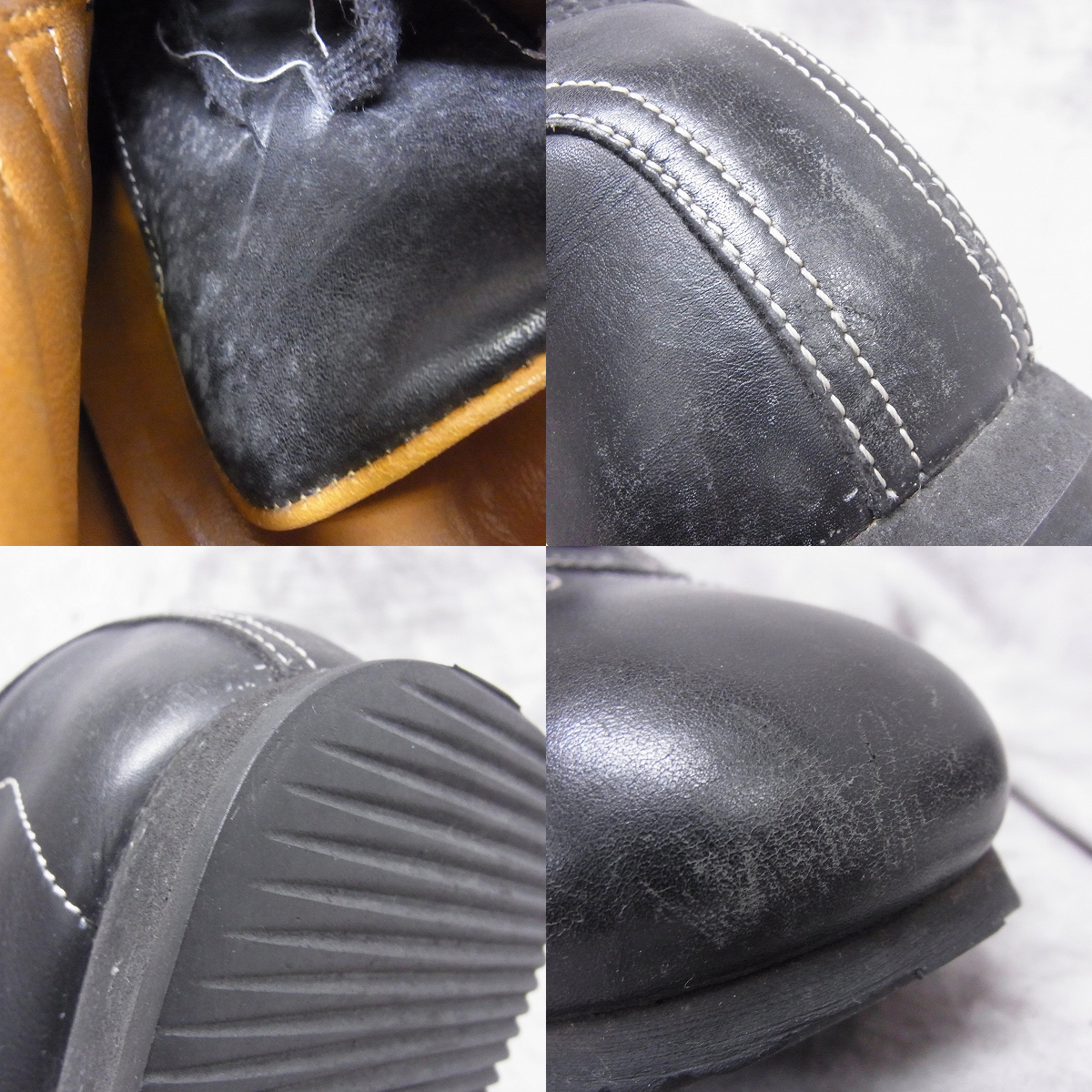 実際に弊社で買取させて頂いたHERMES/エルメス クイックシューズ/レザースニーカー ブラック 43の画像 6枚目