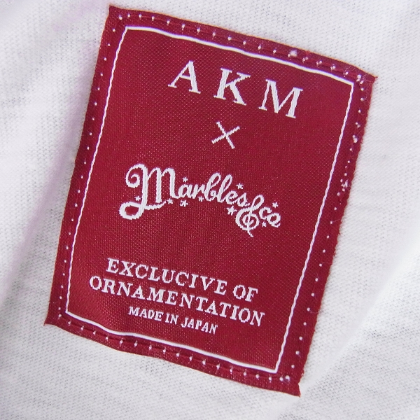 実際に弊社で買取させて頂いたAKM×Marbles&CO Vネックカットソー LET THERE BE SURF T057-CTN063/Sの画像 2枚目