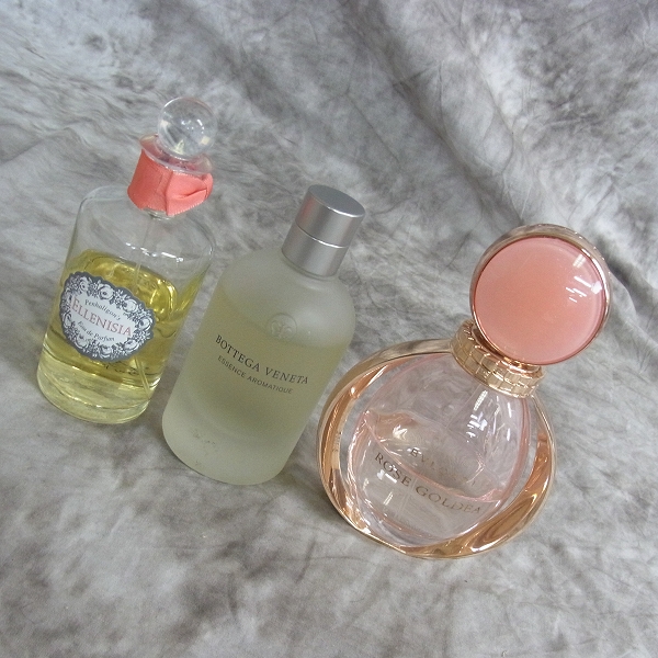 実際に弊社で買取させて頂いたブルガリ/ボッテガヴェネタ/エレニシア ローズゴルデア等 香水 3点セット