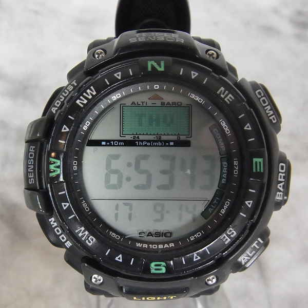 【美品】カシオ プロトレック ツールコンセプト トリプルセンサー PRG-40J-3JR【いおき質店】 30年目のPRO TREK｜HISTORY | CASIO