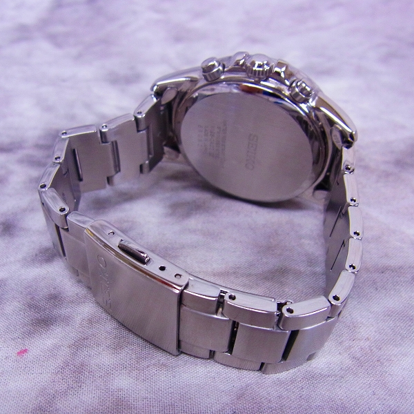 実際に弊社で買取させて頂いたSEIKO/セイコー PERPETUAL/パーペチュアル ソーラー クロノグラフ V198-0AC0の画像 3枚目