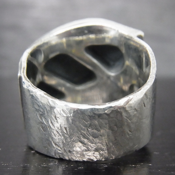 実際に弊社で買取させて頂いたDr MONROE/ドクターモンロー メッセージスカルリング FC-246-SV 18.5～19.5号の画像 2枚目