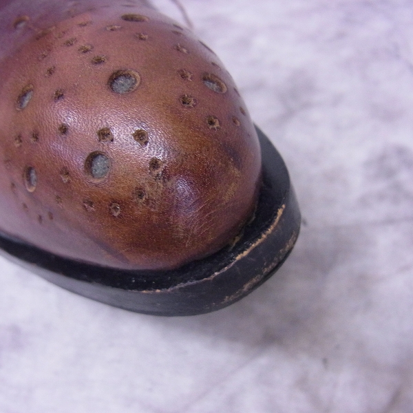 実際に弊社で買取させて頂いたHIROMU TAKAHARA/ヒロムタカハラ ウイングチップ レザーシューズ/42の画像 6枚目