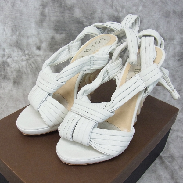 実際に弊社で買取させて頂いたLOEWE/ロエベ シェルヒールレースアップパンプス/35