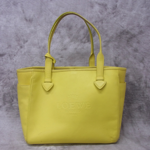 実際に弊社で買取させて頂いたLOEWE/ロエベ　ヘリテージ スモールトートバッグ カーフレザー