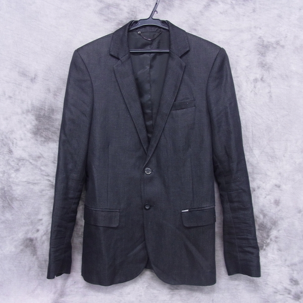 実際に弊社で買取させて頂いたDIESEL BLACK GOLD/ディーゼル 2Bテーラードジャケット 黒/44