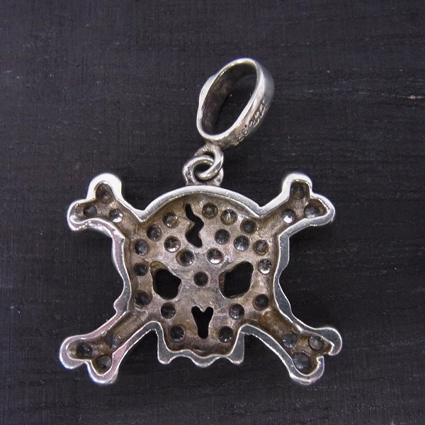 実際に弊社で買取させて頂いたLoree Rodkin/ローリーロドキン フラットパヴェ スカルペンダントの画像 2枚目