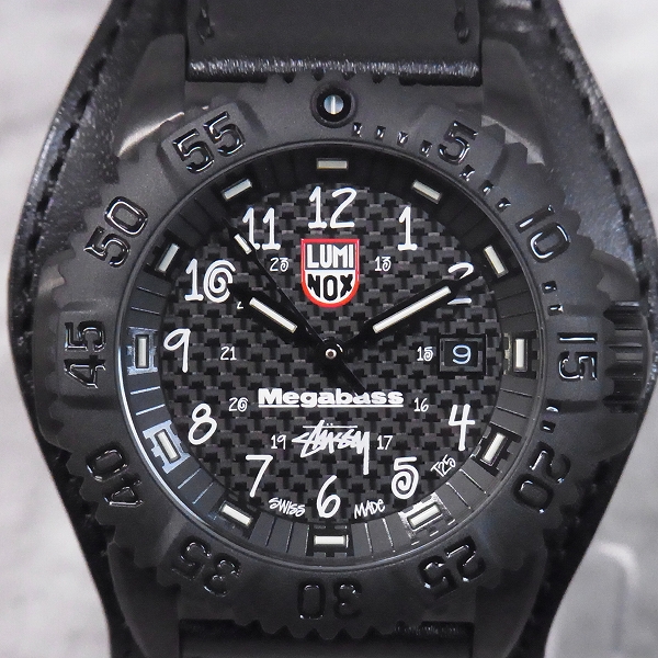 実際に弊社で買取させて頂いたLUMINOX×STUSSY×MEGABASS トリプルコラボ 腕時計 1000本限定/Limited Edition/3150【動作未確認】 