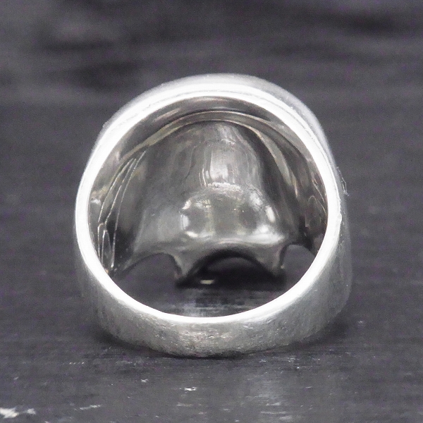 実際に弊社で買取させて頂いた【ギャランティ有】CRAZY PIG/クレイジーピッグ ラージエビルスカルリング/24号の画像 3枚目