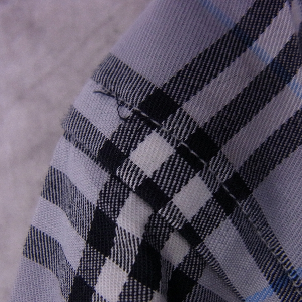 実際に弊社で買取させて頂いたBURBERRY LONDON/バーバリーロンドン 刺繍 チェック柄長袖シャツ/Mの画像 6枚目
