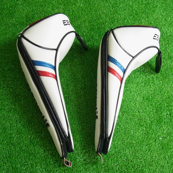 実際に弊社で買取させて頂いたLe coq sportif/ルコック ヘッドカバー3点セット QQ4238 フェアウェイウッド用+マレット型パター用 ホワイトの画像 2枚目