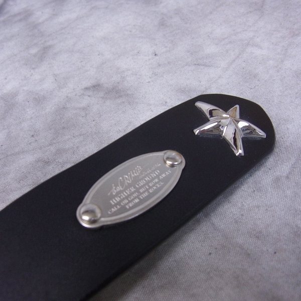 実際に弊社で買取させて頂いたCRIMIE/クライミー レザー スター スタッズベルト/30の画像 7枚目