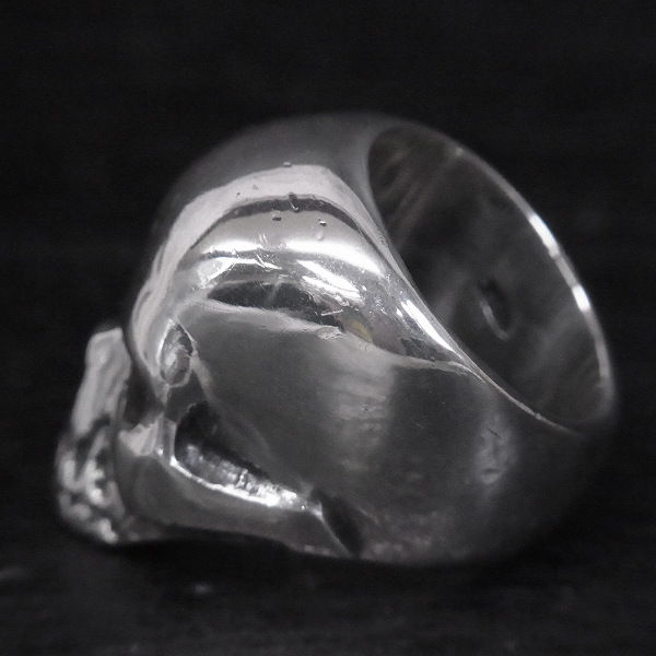 実際に弊社で買取させて頂いた【365個限定・ギャラ・シリアルナンバー入り】CRAZY PIG/クレイジーピッグ スカル リング 15号の画像 2枚目