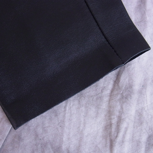 実際に弊社で買取させて頂いた【未使用】uniform experiment/ユニフォームエクスペリメント JAMES GROSE LEATHER SLIM FIT PANT UE-167001/30の画像 7枚目