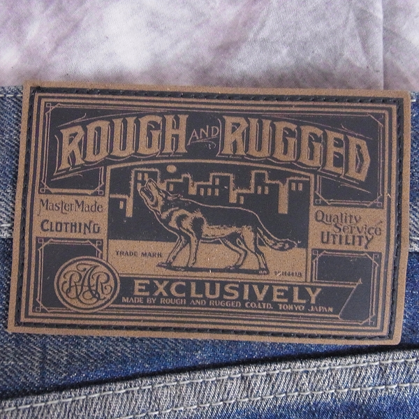 実際に弊社で買取させて頂いたROUGH AND RUGGED/ラフアンドラゲッド インディゴ デニム パンツ/4の画像 3枚目