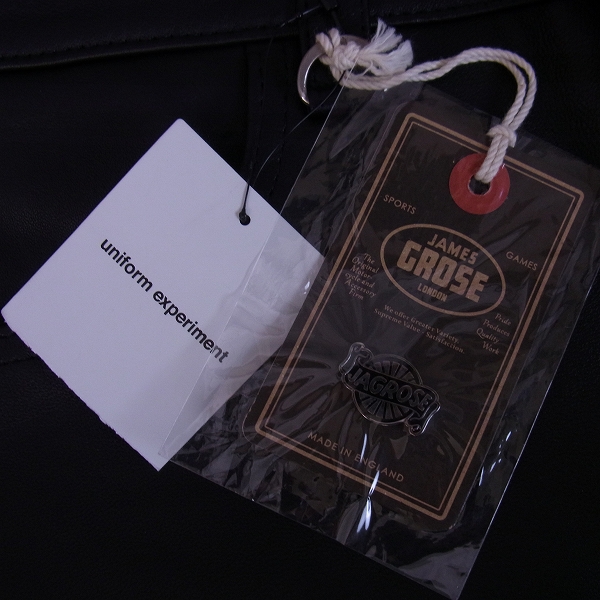 実際に弊社で買取させて頂いた【未使用】uniform experiment/ユニフォームエクスペリメント JAMES GROSE LEATHER SLIM FIT PANT UE-167001/30の画像 6枚目