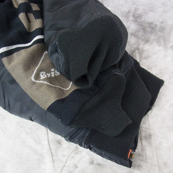 実際に弊社で買取させて頂いたGOODENOUGH×F.C.R.B.×ALPHA MA-1リバーシブル フライトジャケット/Lの画像 9枚目