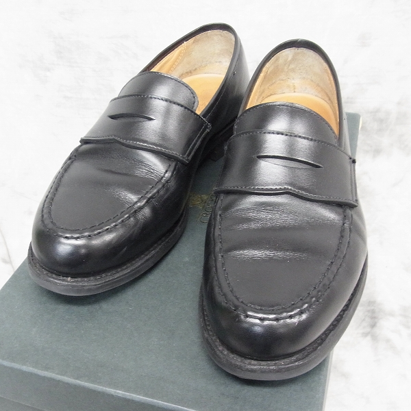 実際に弊社で買取させて頂いたCrockett&Jones/クロケット&ジョーンズ  ローファー スリッポン BOSTON2/ボストン 黒 5E