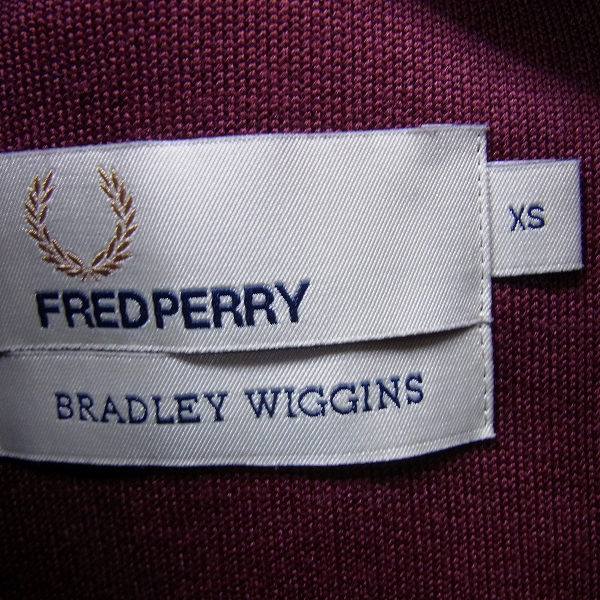 実際に弊社で買取させて頂いたFRED PERRY/フレッドペリー BRADLEY WIGGINS ジップアップジャージ J4296/XSの画像 2枚目