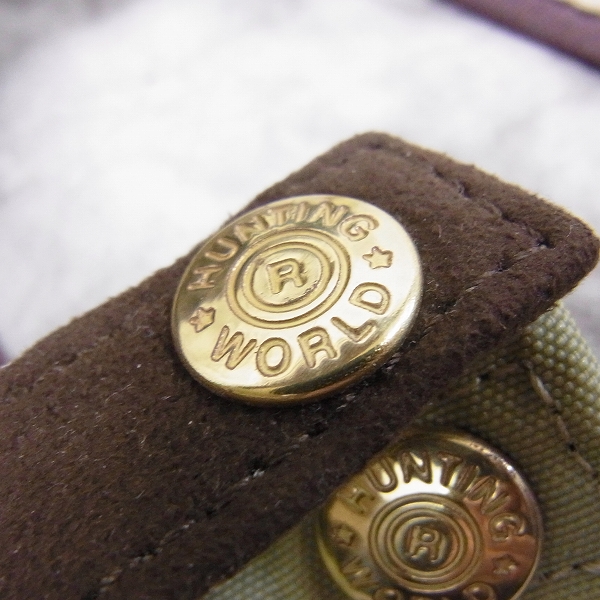 実際に弊社で買取させて頂いた【未使用】HUNTING WORLD/ハンティングワールド リバーシブル スエード/ナイロントートバッグの画像 7枚目