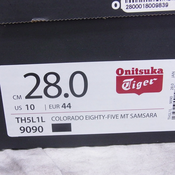 実際に弊社で買取させて頂いたOnitsuka Tiger/オニツカタイガー COLORADO EIGHTY-FIVE SAMSARA 30周年記念モデル TH5L1L/28の画像 7枚目
