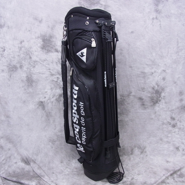 実際に弊社で買取させて頂いた★le coq sportif/ルコック スタンドキャディバッグ QQ1180 ブラック