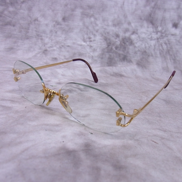 実際に弊社で買取させて頂いたCartier/カルティエ メガネフレーム フランス製