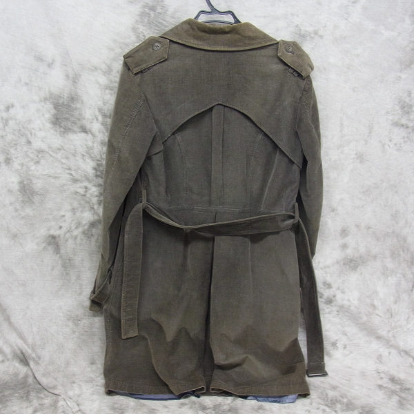 実際に弊社で買取させて頂いたETRO/エトロ コーデュロイトレンチコート/Mの画像 1枚目