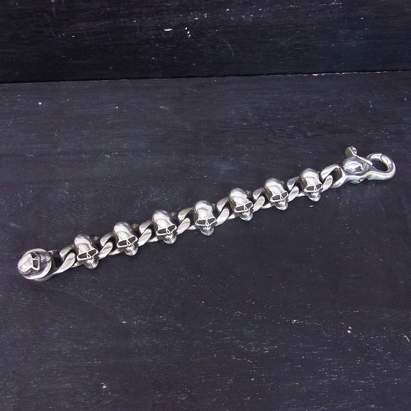 実際に弊社で買取させて頂いたSTANLEY GUESS/スタンリーゲス スカルリンクw/スカル クラシッククリップブレスレットの画像 6枚目