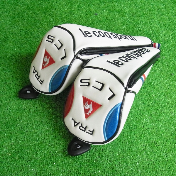 実際に弊社で買取させて頂いたLe coq sportif/ルコック ヘッドカバー2点セット QQ4238 フェアウェイウッド用 ホワイト