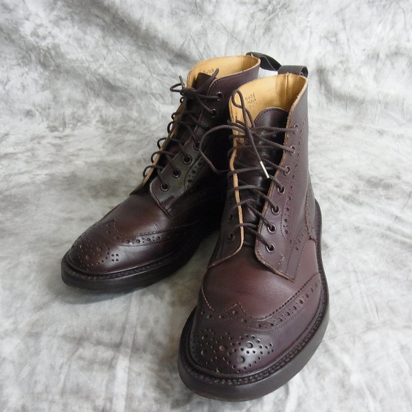 実際に弊社で買取させて頂いたTricker's/Trickers/トリッカーズ MALTON カントリーブーツ バーガンディー M2508/UK7