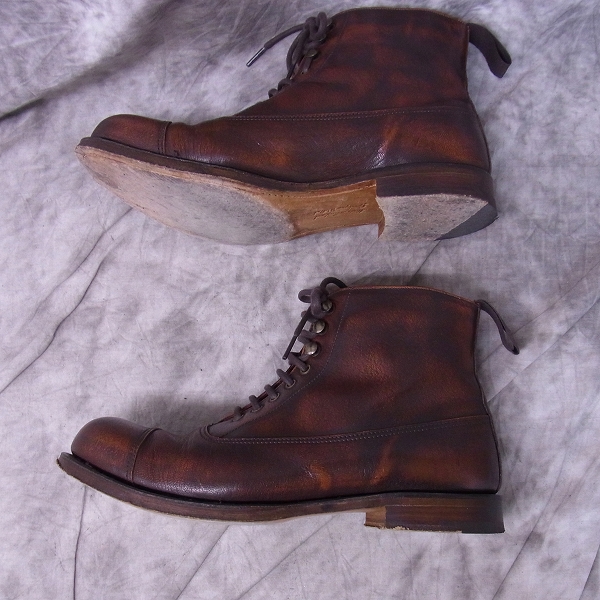 実際に弊社で買取させて頂いたCHEANEY/チーニー Lancaster II R/ランカスター ミリタリースタイル アンクルブーツ/UK7の画像 3枚目