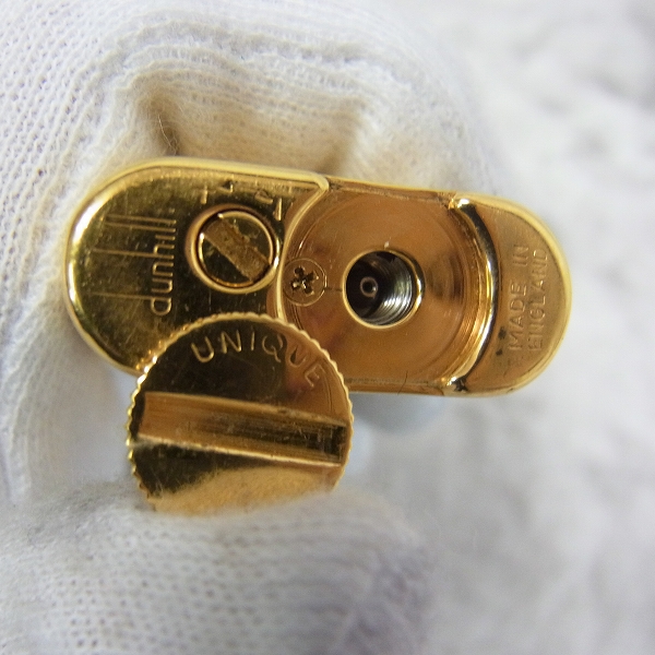 実際に弊社で買取させて頂いたdunhill/ダンヒル UNIQUE/ユニーク ガスライター ゴールドの画像 3枚目