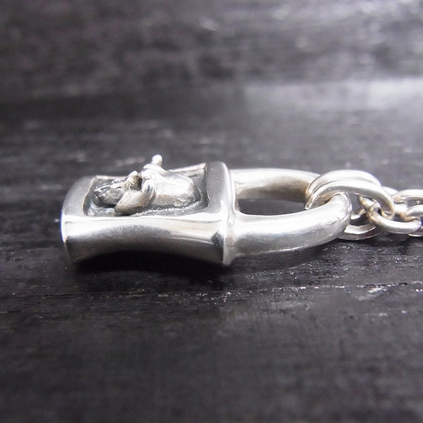 実際に弊社で買取させて頂いたTHIRTEEN DESIGNS/サーティーンデザインズ シェイプドロックスカルネックレスペンダントの画像 3枚目