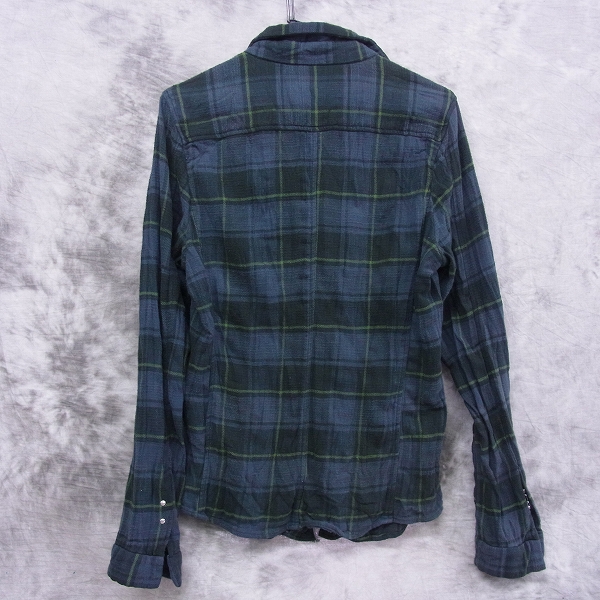 実際に弊社で買取させて頂いたjunhashimoto/ジュンハシモト CHECK HOOK SHIRT/シワ加工　チェック ホックシャツ 1041620011/3の画像 1枚目