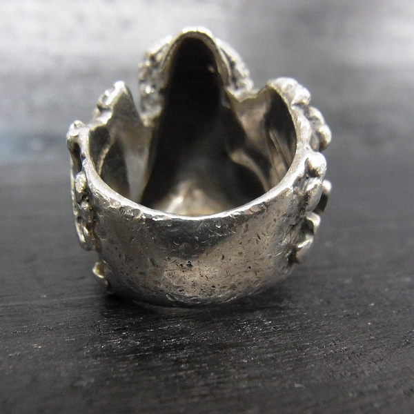 実際に弊社で買取させて頂いたCRAZY PIG/クレイジーピッグ スリーワイズスカルリング/14.5号の画像 3枚目