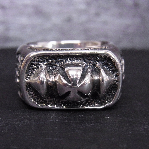 実際に弊社で買取させて頂いた【Ltd証明書】TRAVIS WALKER/トラヴィスワーカー ダブルクロス トライバルクロスリング #19/18号の画像 1枚目