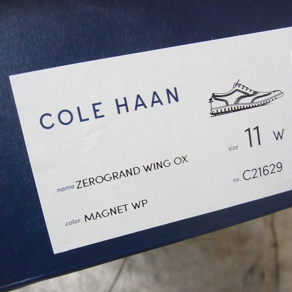 実際に弊社で買取させて頂いたCOLE HAAN/コールハーン ZEROGRAND WING OX/C21629/11/Wの画像 8枚目